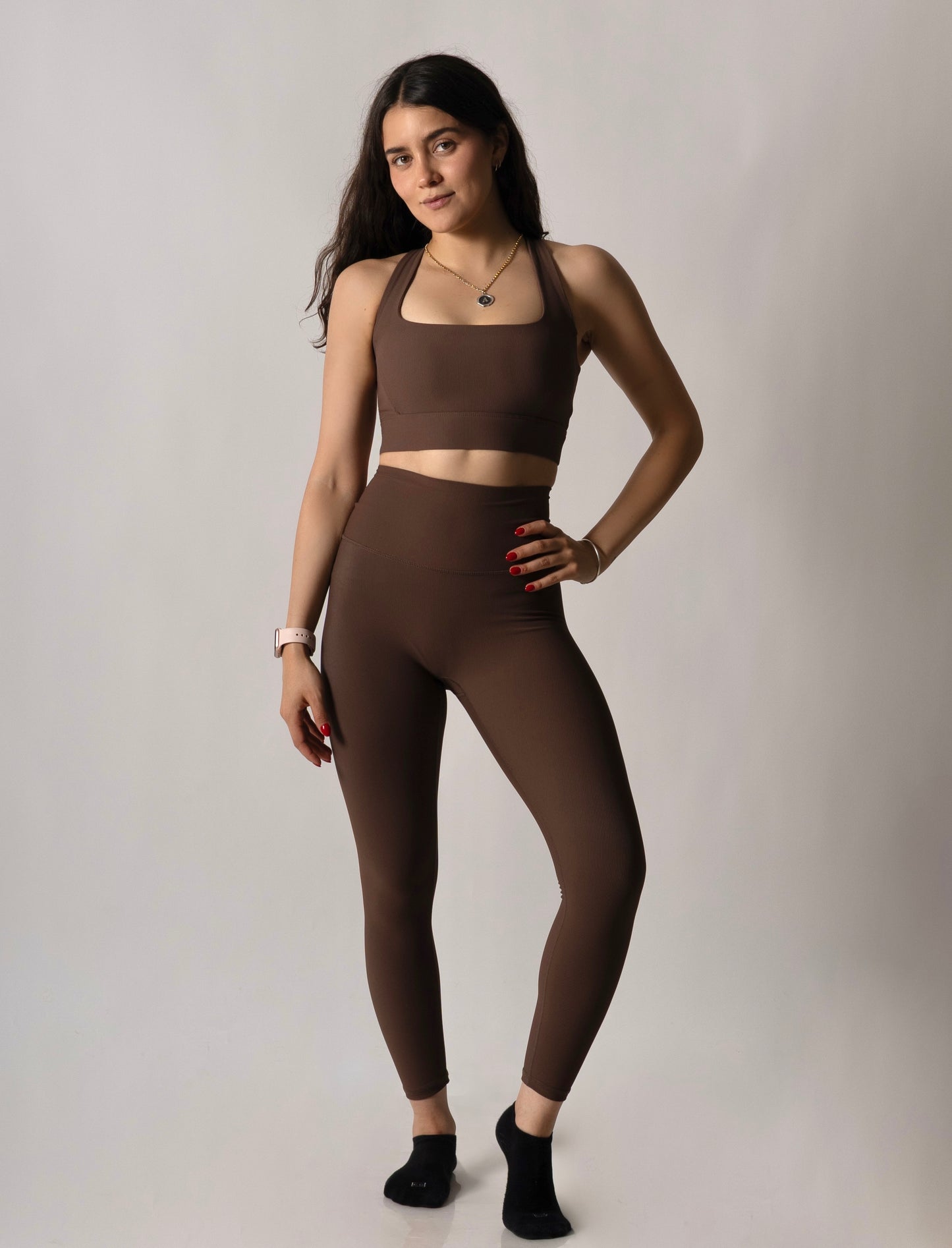 Mocha Ribbed Top