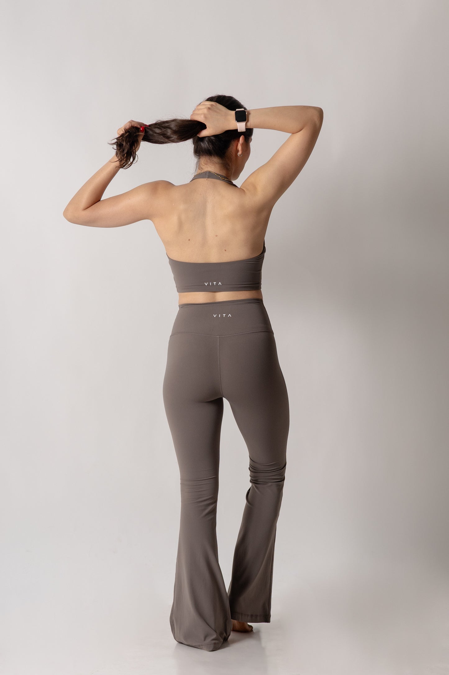 Brown Flare Leggings