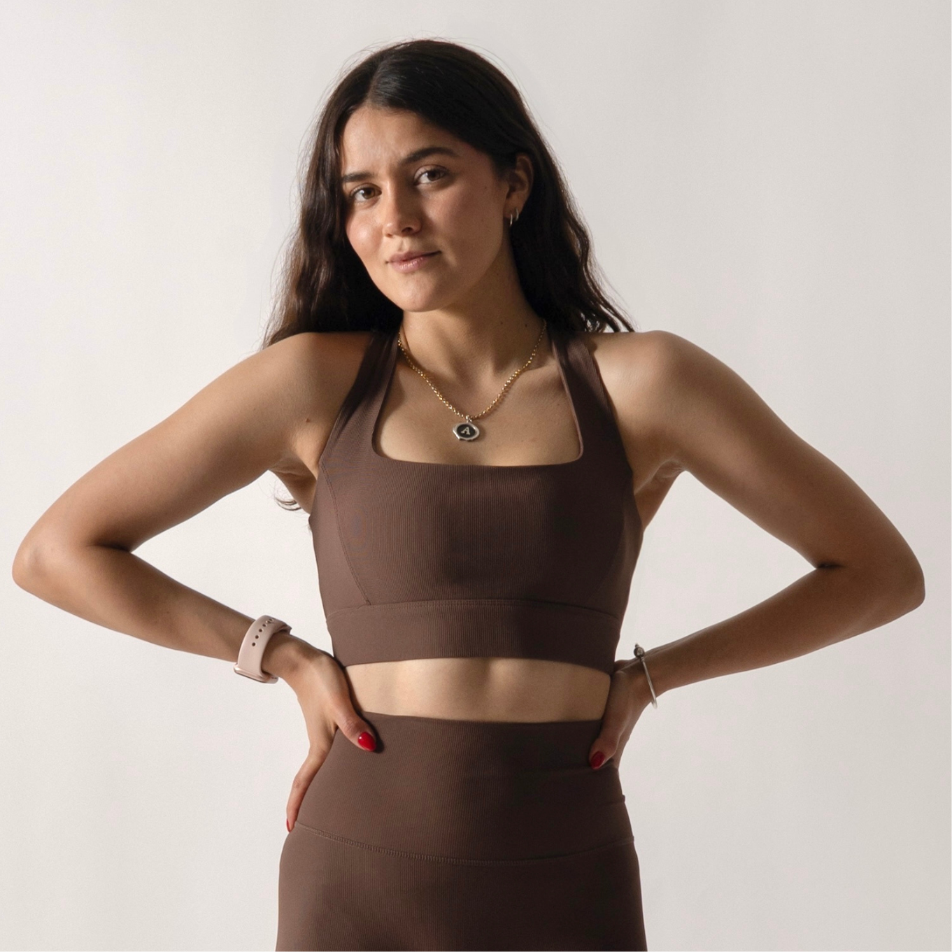Mocha Ribbed Top