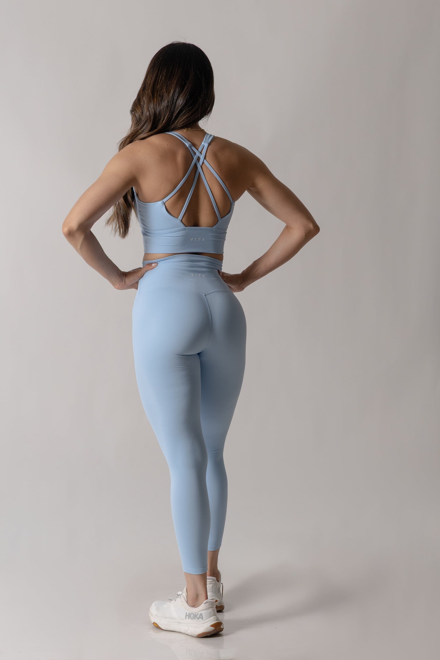 Ice Blue Basic Leggings