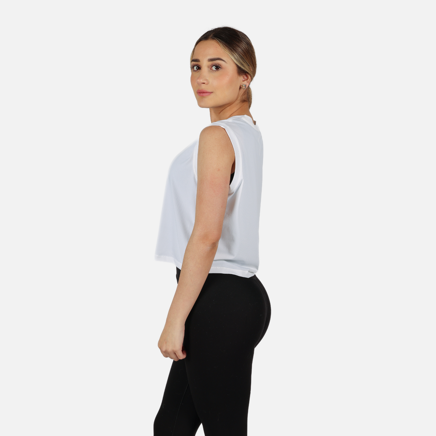 White easy fit tee