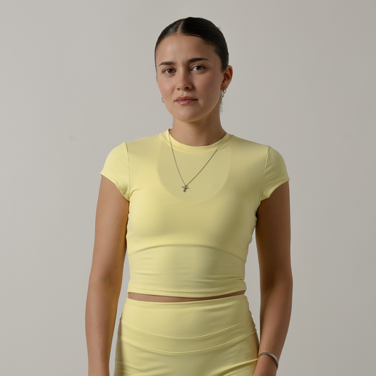 Glow Lemon Sleeve Top