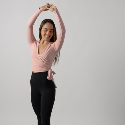 Ballet Wrap Top - Rose