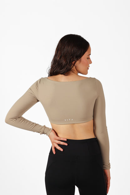 Empower Taupe Top