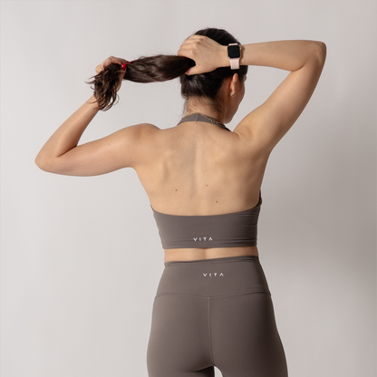 Brown Essential Halter Top