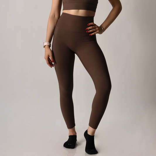 Mocha Ribbed Leggings