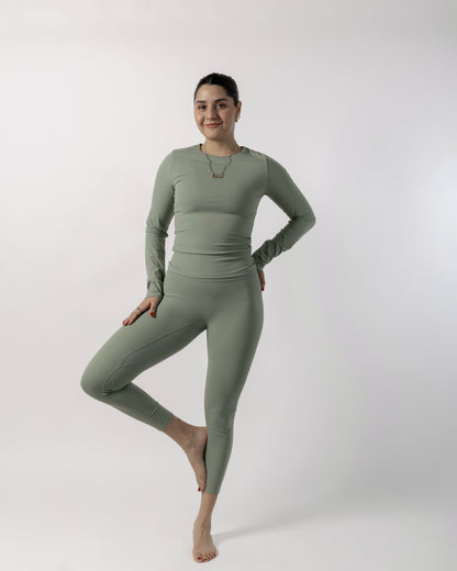 Green Sage Flow Leggings