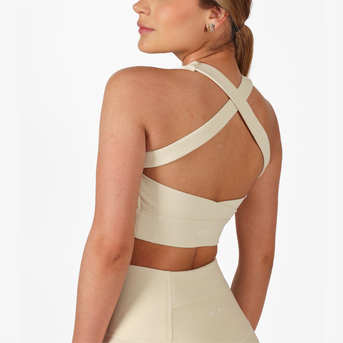 Pale Ribbed Top
