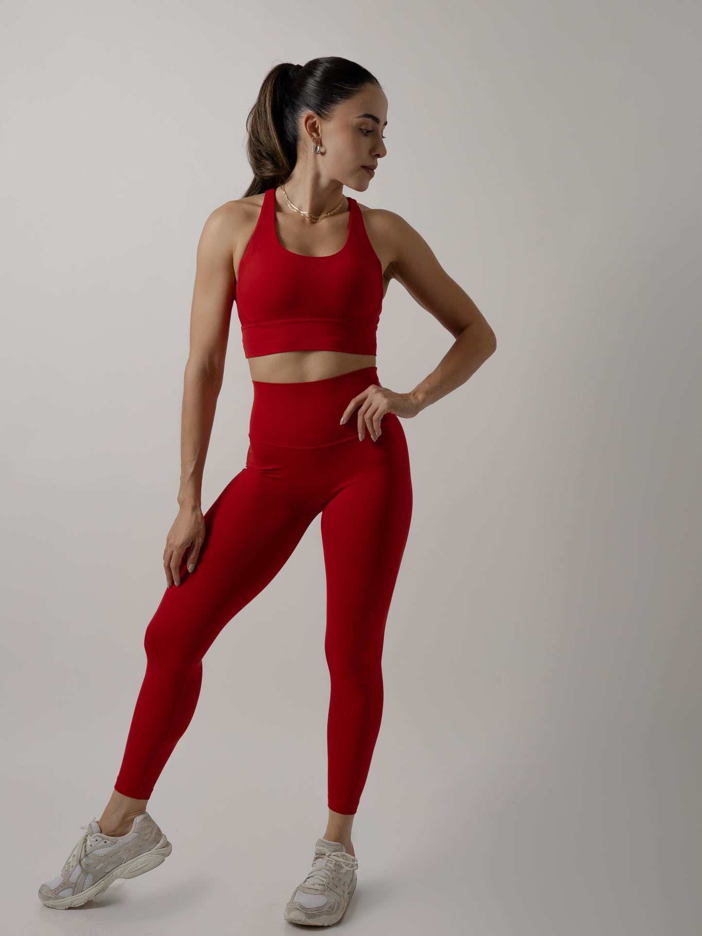Red Basic Lux Leggings