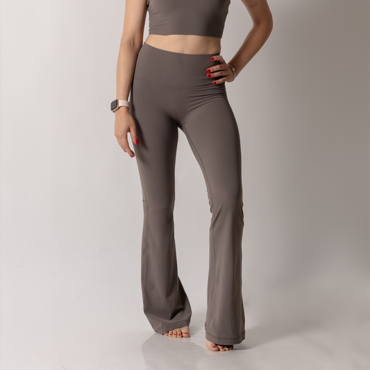 Brown Flare Leggings