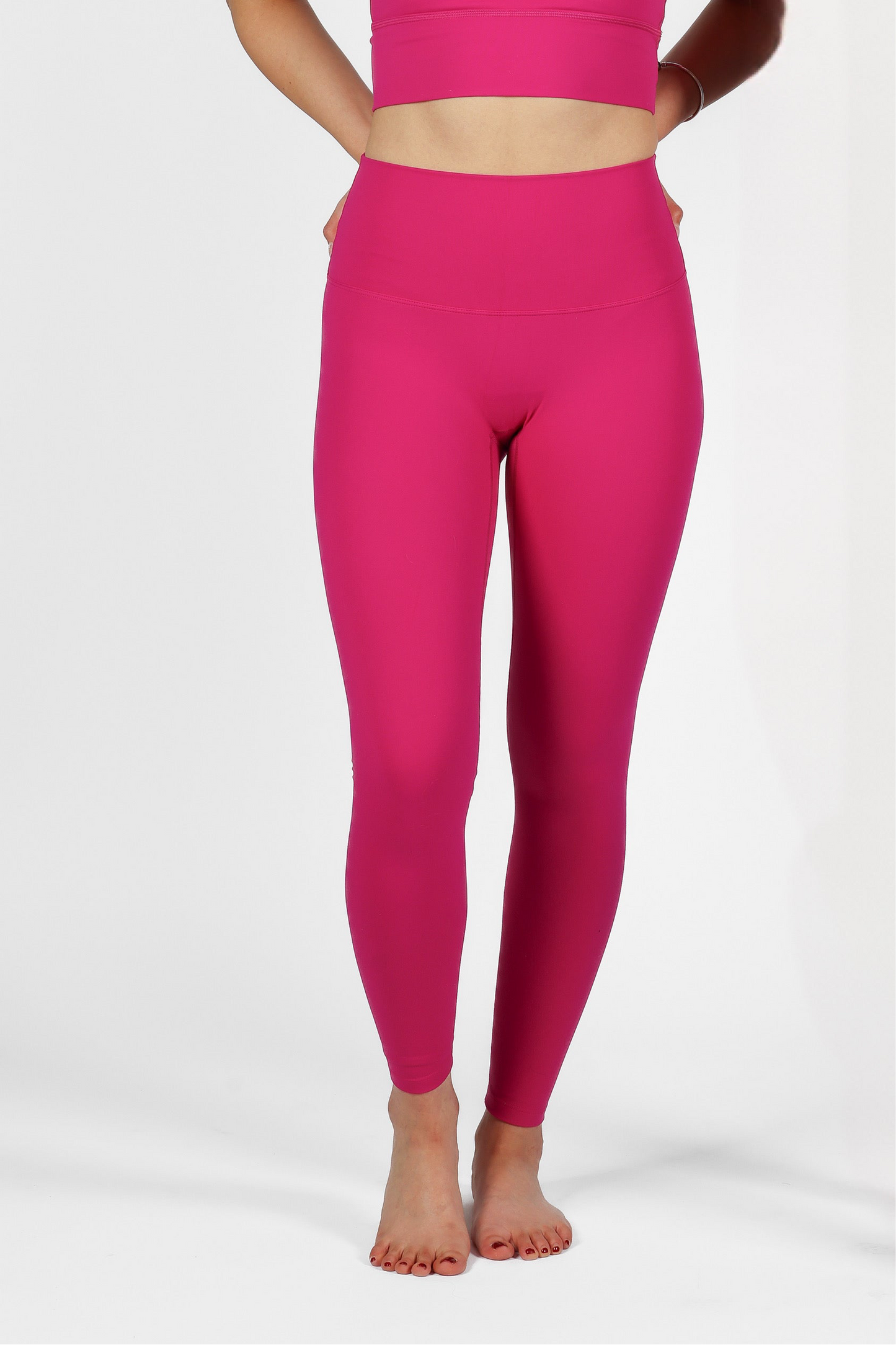 Magenta Basic Leggings