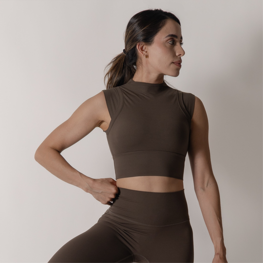 Sleek Mocha Top