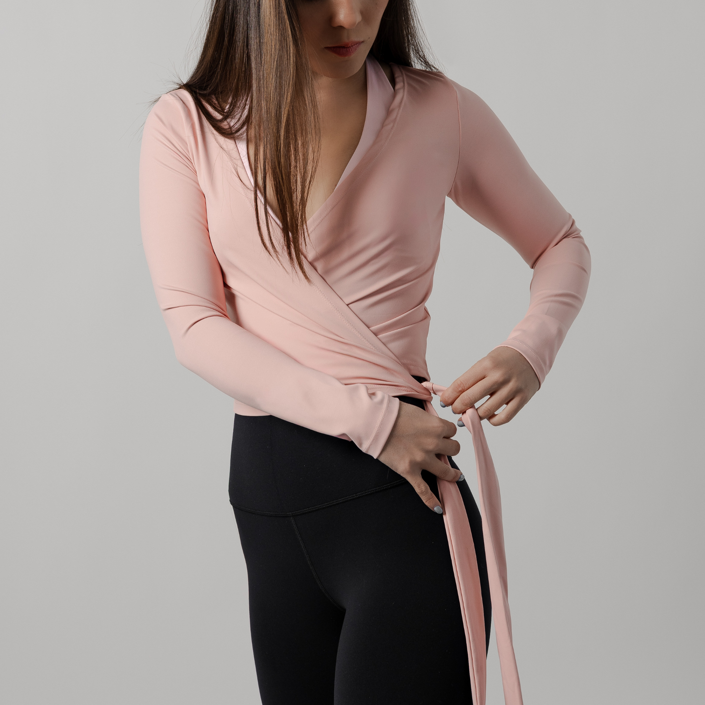 Ballet Wrap Top - Rose
