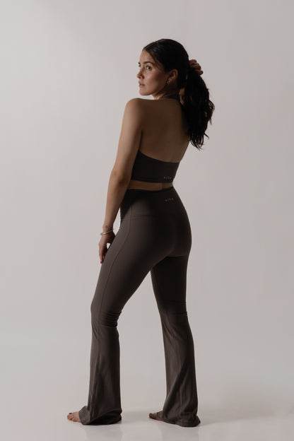 Brown Essential Halter Top