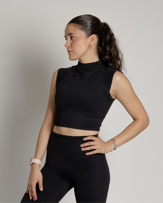 Sleek Noir Top