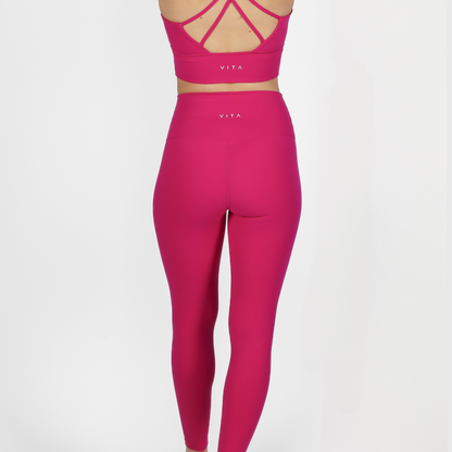 Magenta Basic Leggings