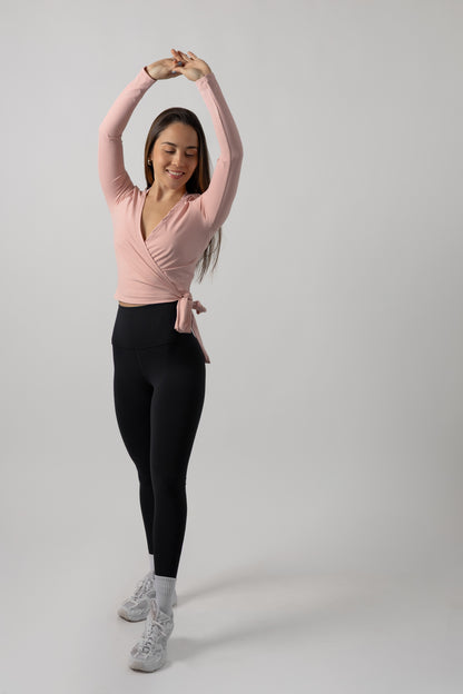 Ballet Wrap Top - Rose