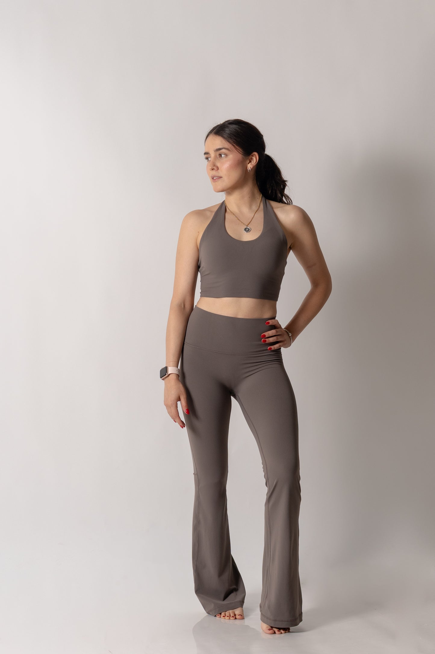 Brown Essential Halter Top