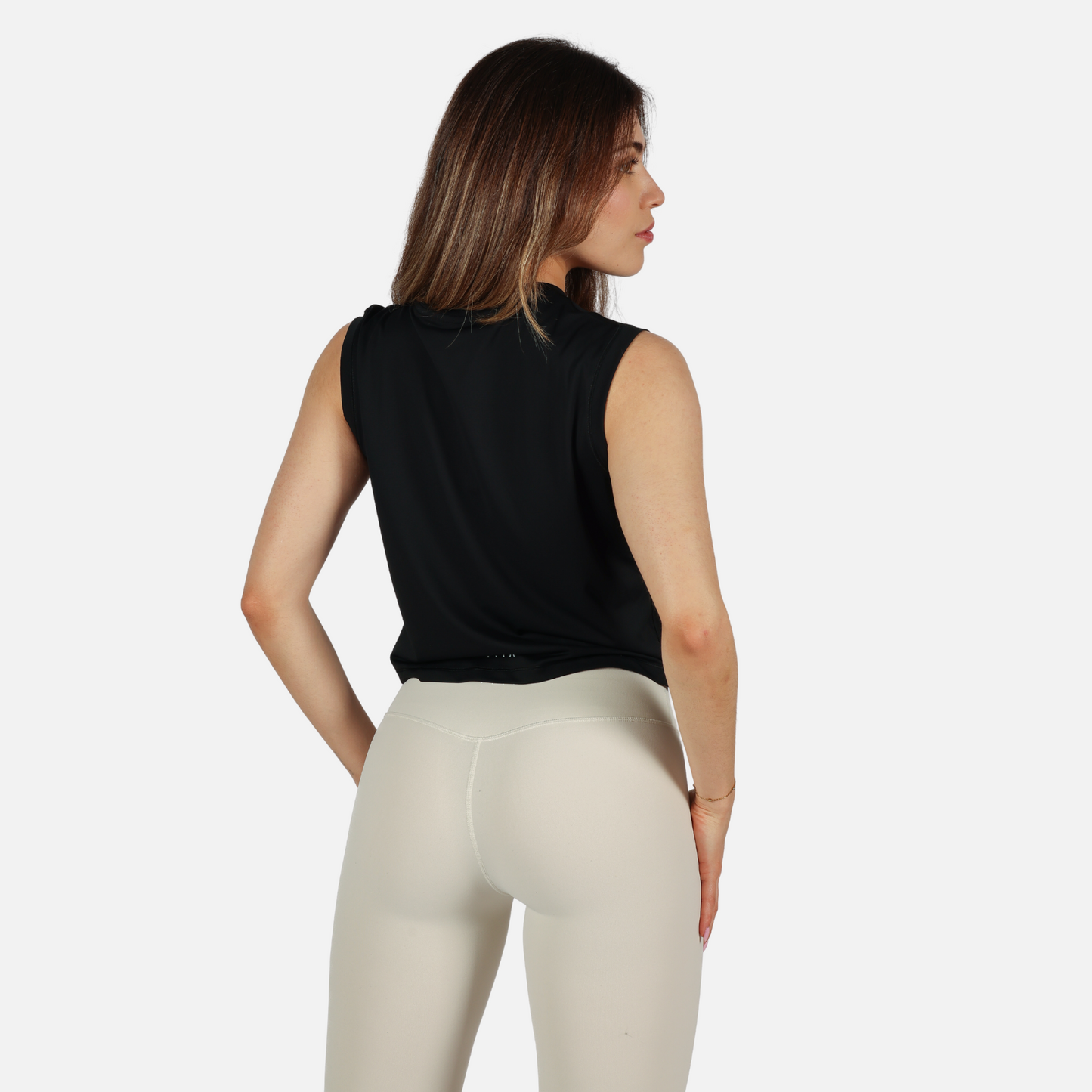 Black easy fit tee