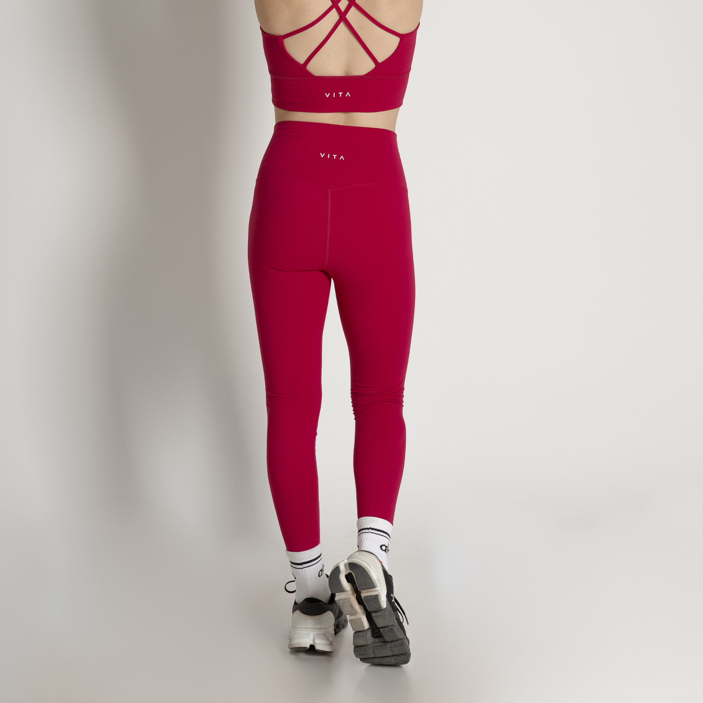 Berry Cherry Basic Leggings