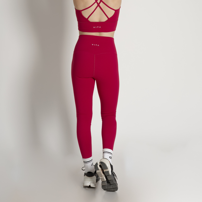 Berry Cherry Basic Leggings