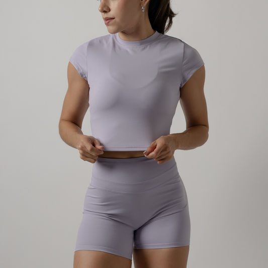 Glow Lavander Sleeve Top