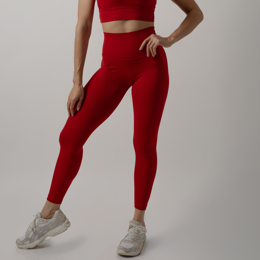 Red Basic Lux Leggings
