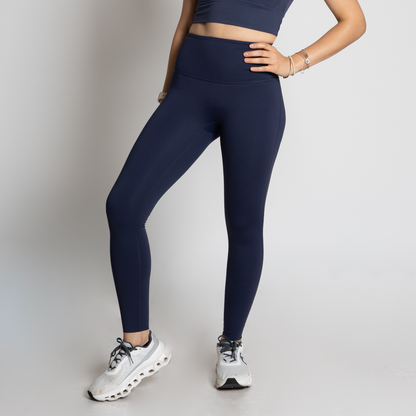 Navy Blue Pulse Leggings (Lycra)