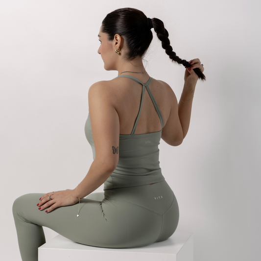 Green Sage Flow Top