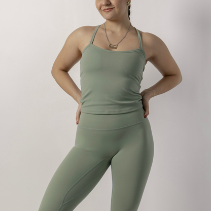 Green Sage Flow Top