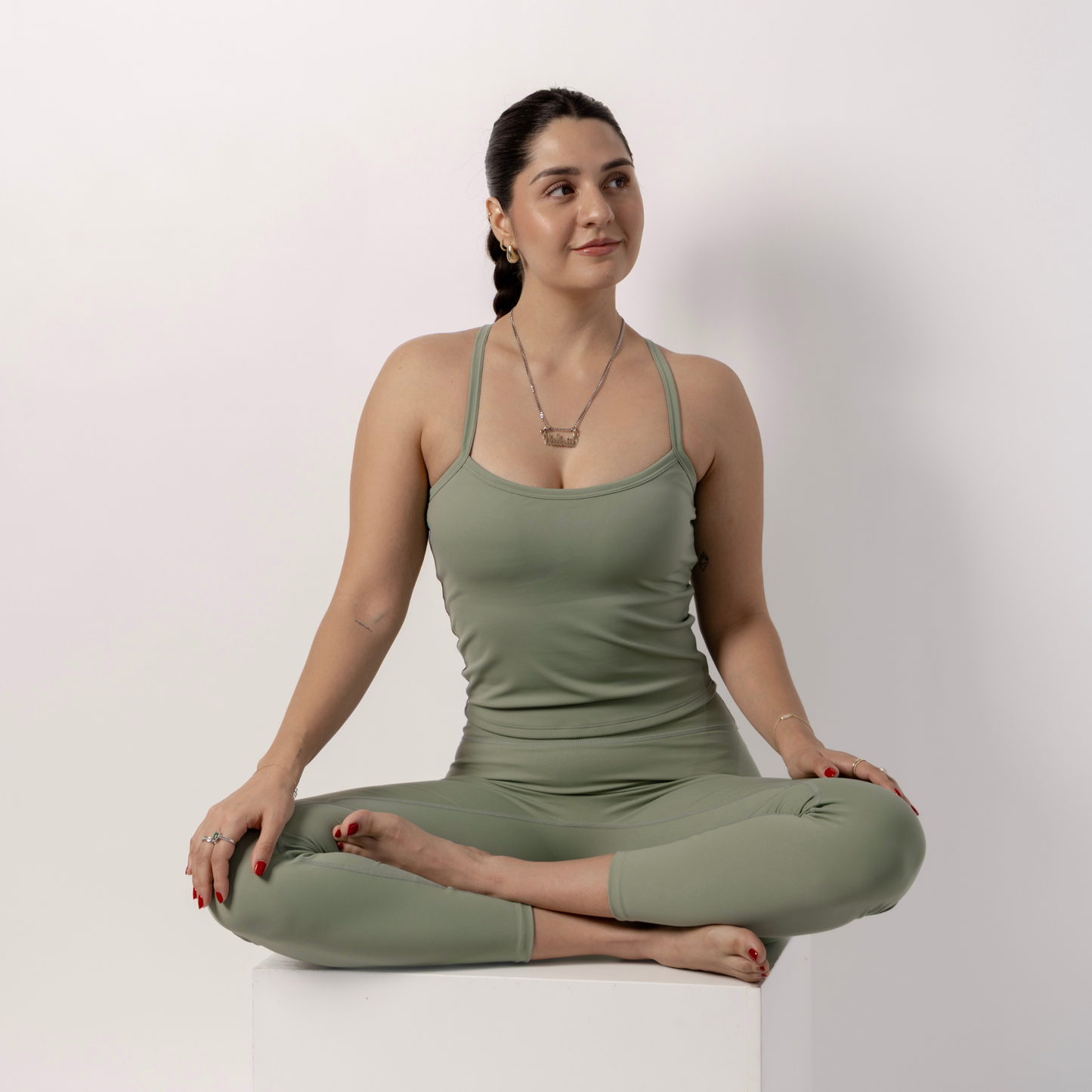 Green Sage Flow Top