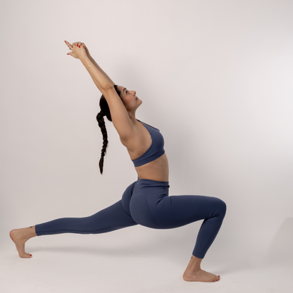 Blue Gray Sculp Seamless Top